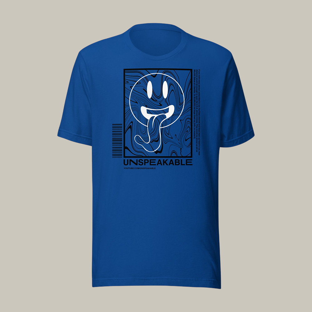 Smiley Swirl Face Unspeakable T-Shirt Youtuber Clothes Present For Unspeakable Fans