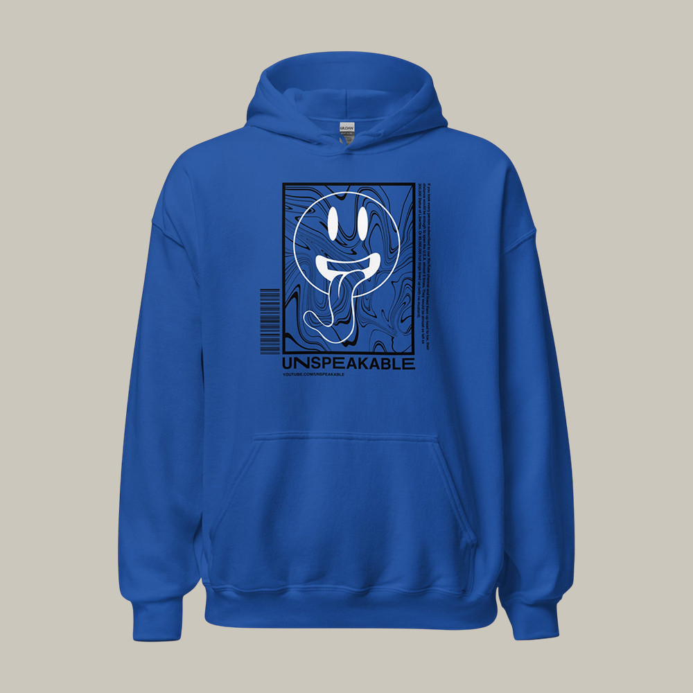 Smiley Swirl Graphic Unspeakable Hoodie Youtuber Unspeakable Merch Cool Gift For Fans