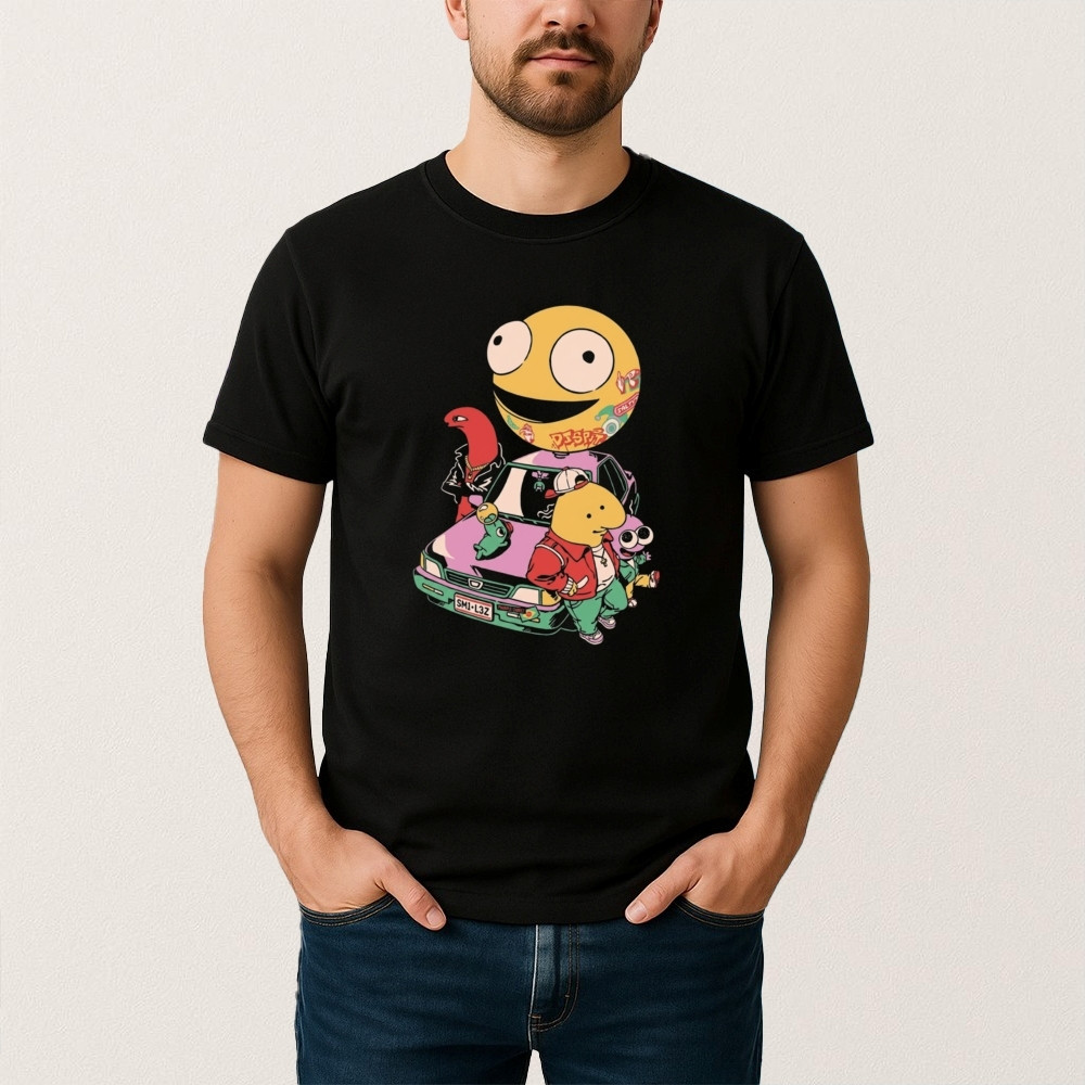 Smiling Friends Character T-Shirt Pim Glen Charlie Alan Shirt Gift For Fans