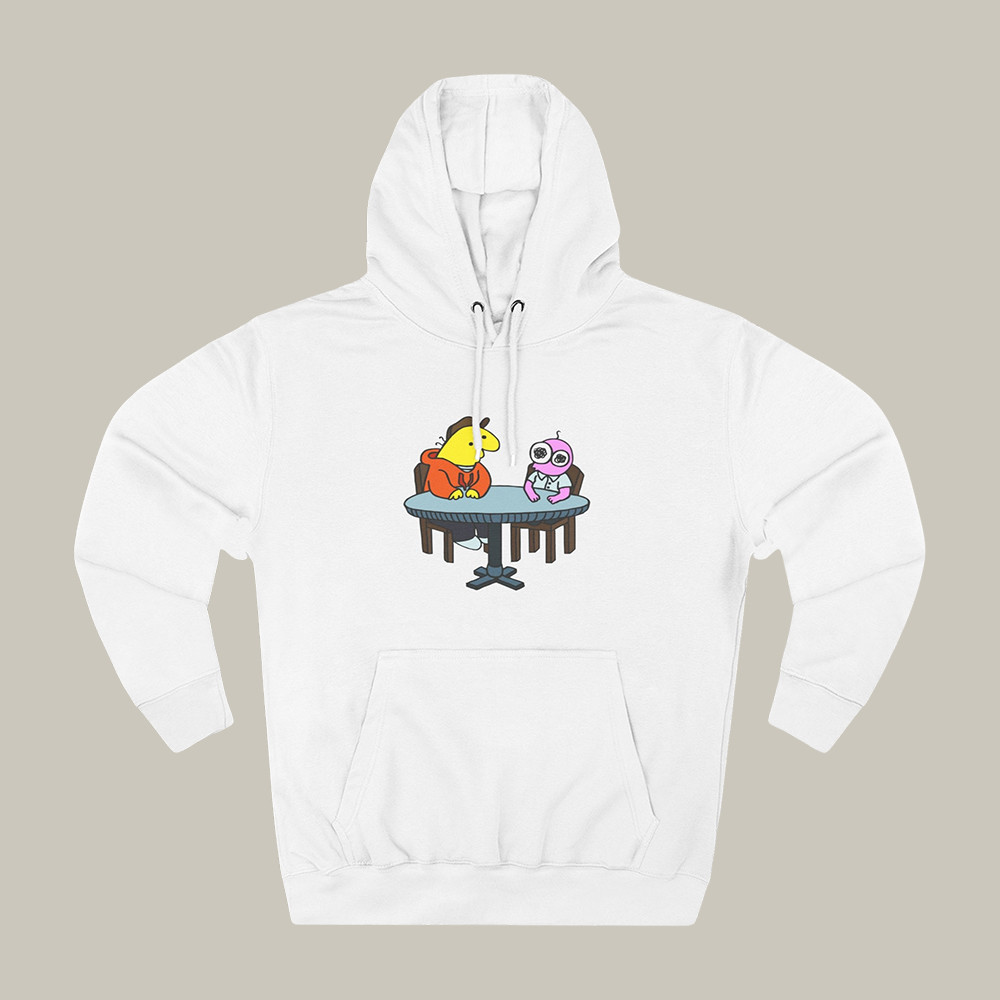 Smiling Friends Charlie And Pim Graphic Hoodie Smiling Friends Hooded Sweatshirt Gift For Him