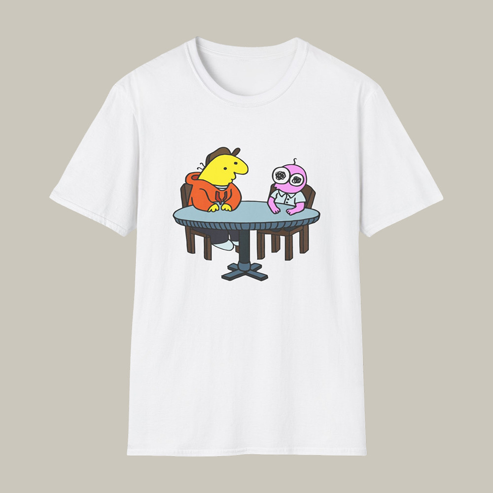 Smiling Friends Funko Pop T-Shirt Charlie And Pim Graphic Tee Gift For Smiling Friends Fans