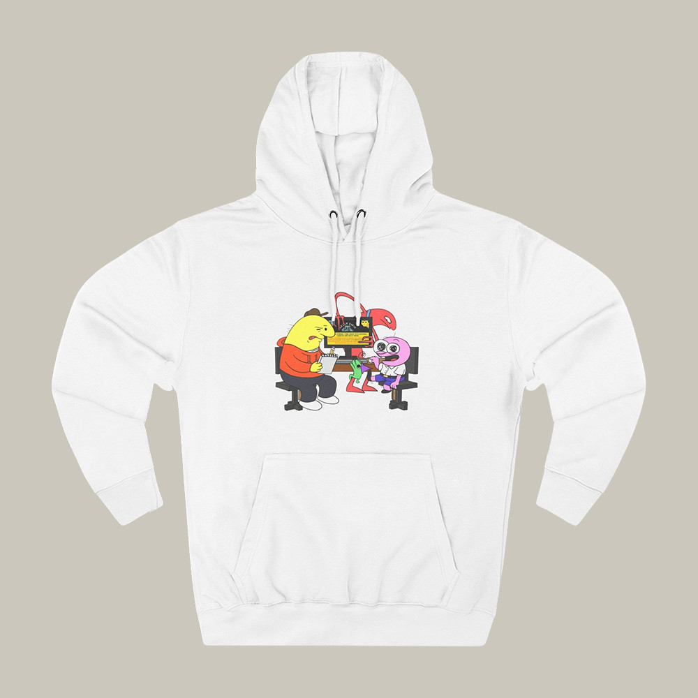 Smiling Friends Hoodie Adult Swim Series Smiling Friends Hooded Sweatshirt Fan Gift