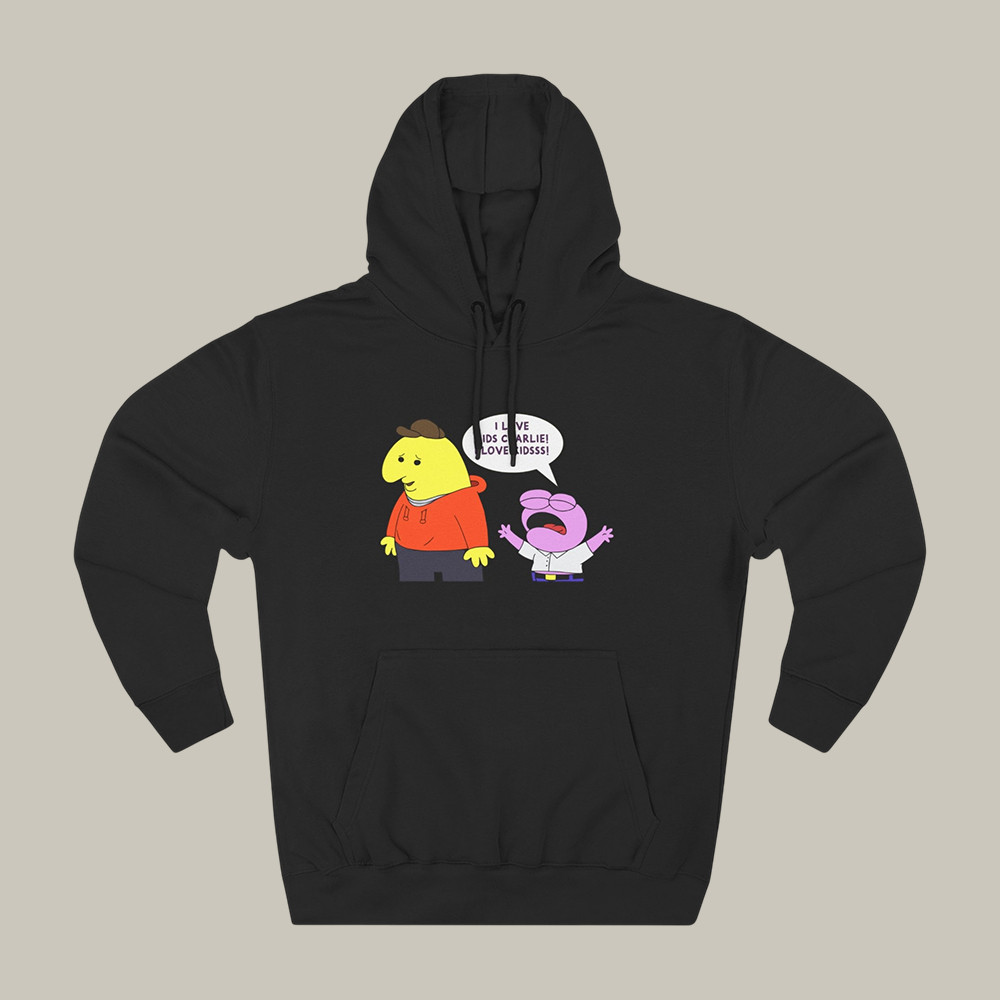 Smiling Friends I Love Kids Hoodie Smiling Friends Hooded Sweatshirt Unique Gift Idea