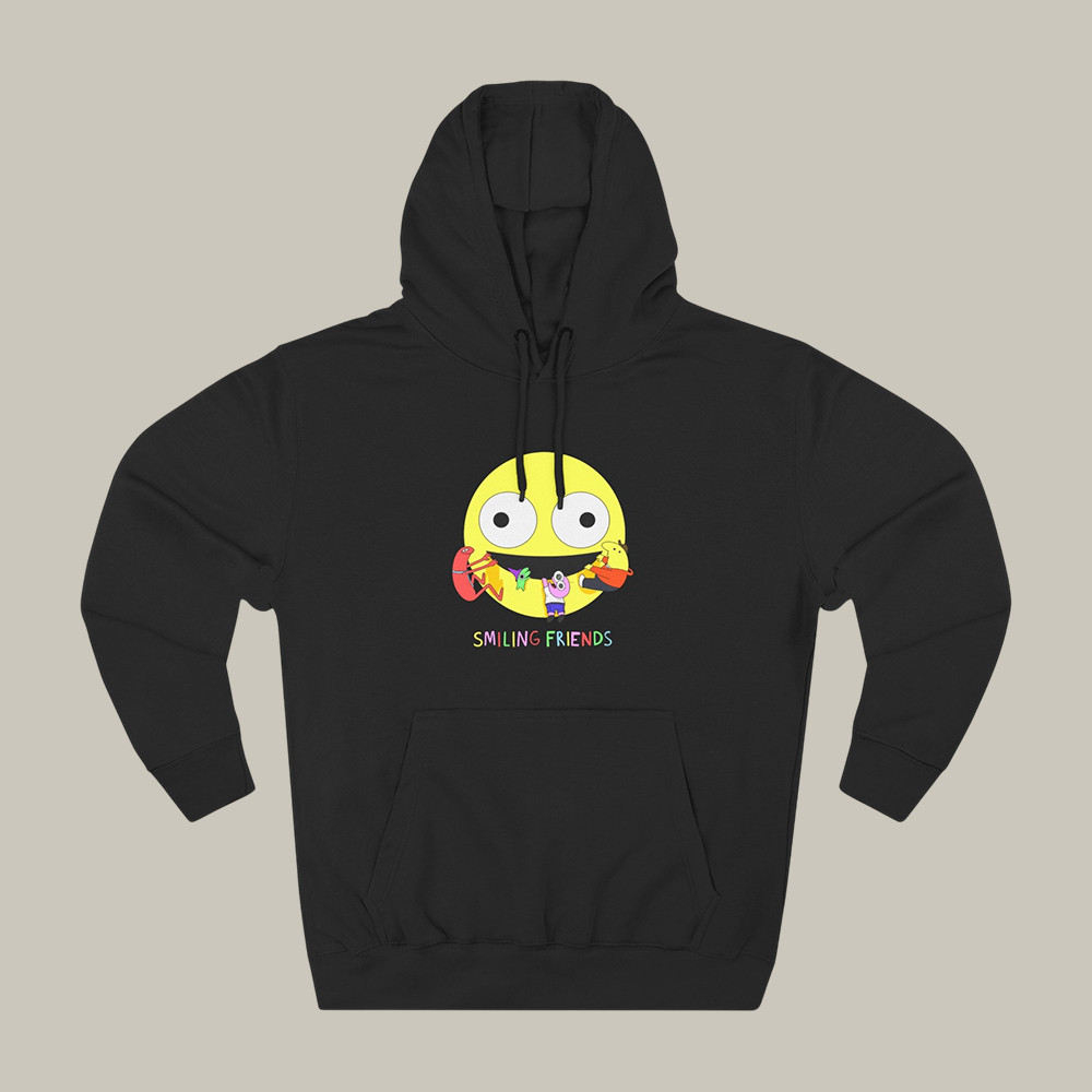 Smiling Friends I Love Kiss Hoodie Smiling Friends Apparel Good Gift For Him