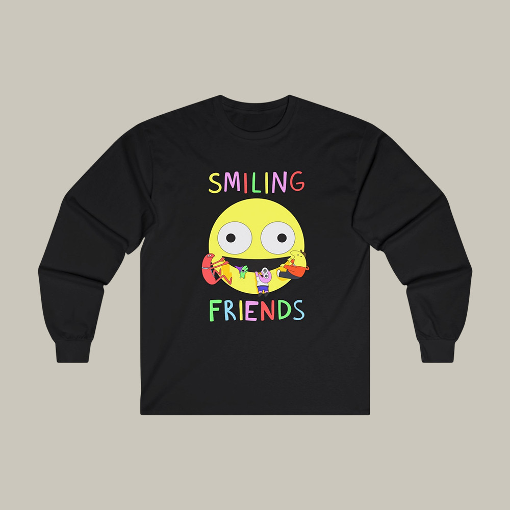 Smiling Friends Long Sleeve Shirt Adult Swim Series Smiling Friends Merch Cool Gift For Brothers