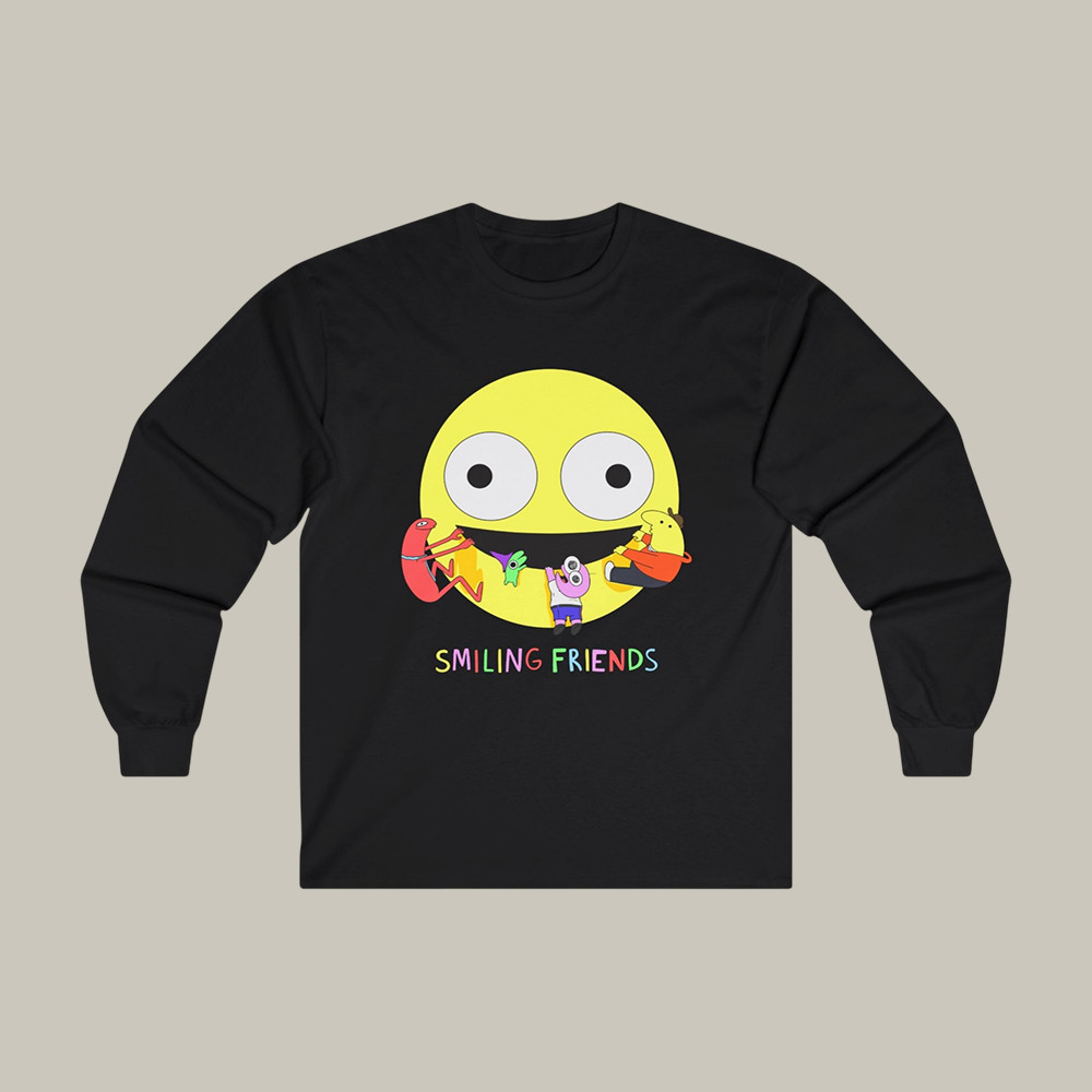 Smiling Friends Long Sleeve Shirt Smiling Friends Adult Swim Show Merch Gift For Fan