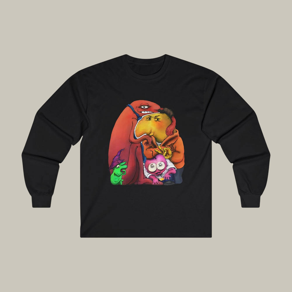 Smiling Friends Long Sleeve Shirt Smiling Friends Hugs All Around Apparel Cool Gift For Him