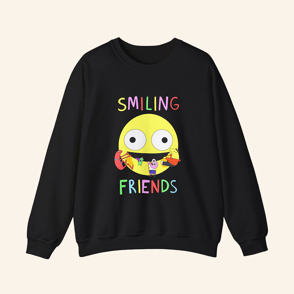 Smiling Friends Merch Black Smiling Friends Sweatshirt Christmas Ideas For Him Smiling Friends Merch Black Smiling Friends Sweatshirt Christmas Ideas For Him