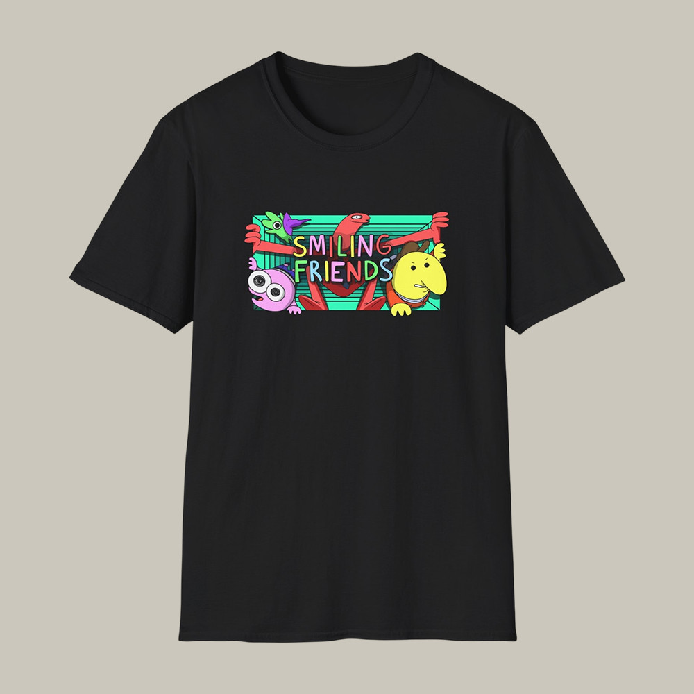 Smiling Friends Merch Smiling Friends Funko Pop T-Shirt Cartoon Fan Gift Idea