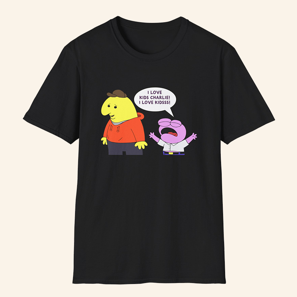 Smiling Friends Merch Smiling Friends I Love Kids Charlie T-Shirt Gifts For Brother