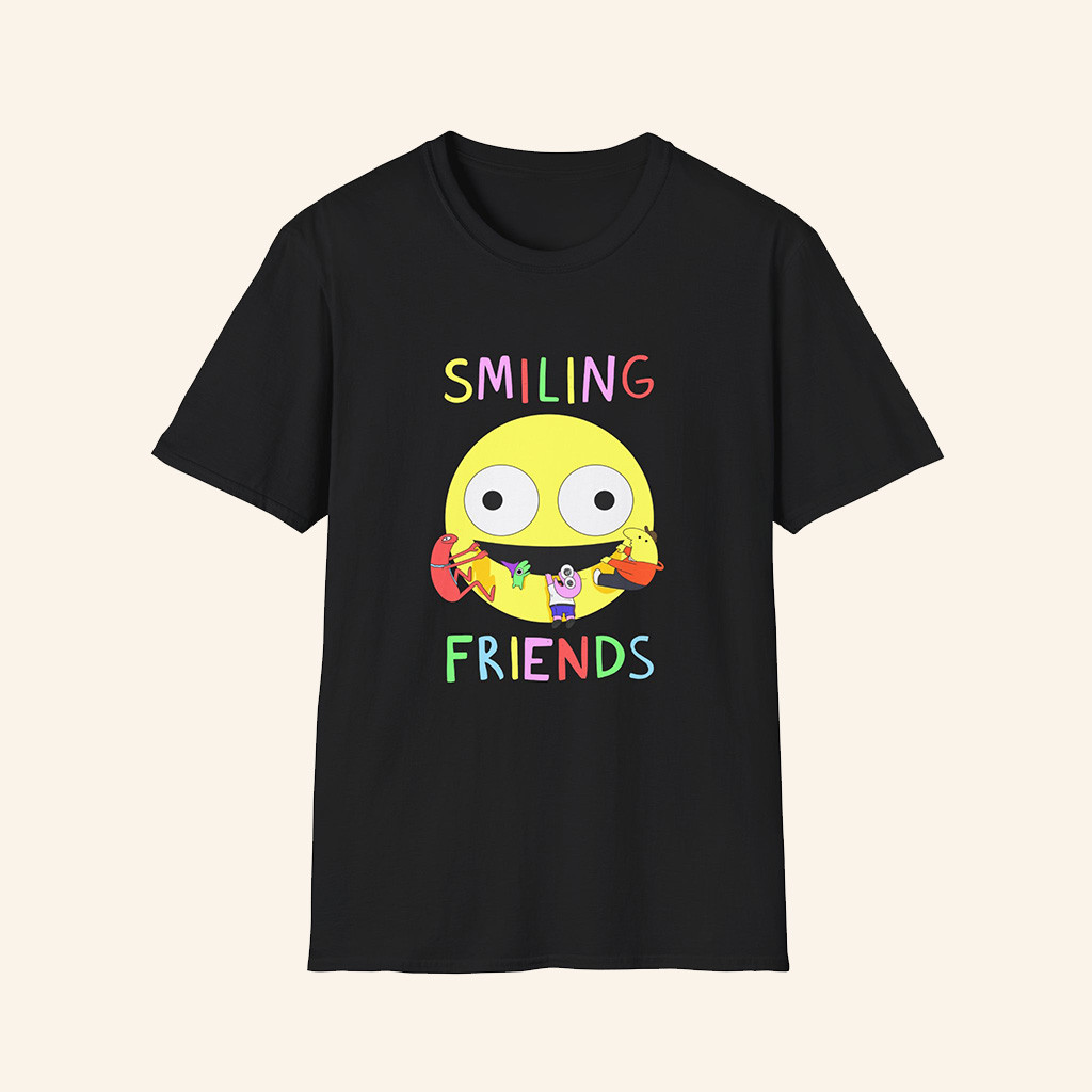 Smiling Friends Merch Smiling Friends T-Shirt Black Best Gifts For Brother