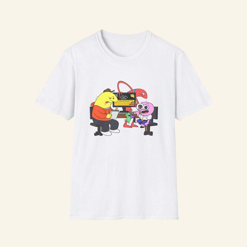 Smiling Friends Merch Smiling Friends T-Shirt White Gifts For Friends