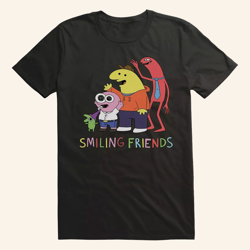 Smiling Friends Merch Smiling Friends Waving T-Shirt Xmas Gifts For Brother