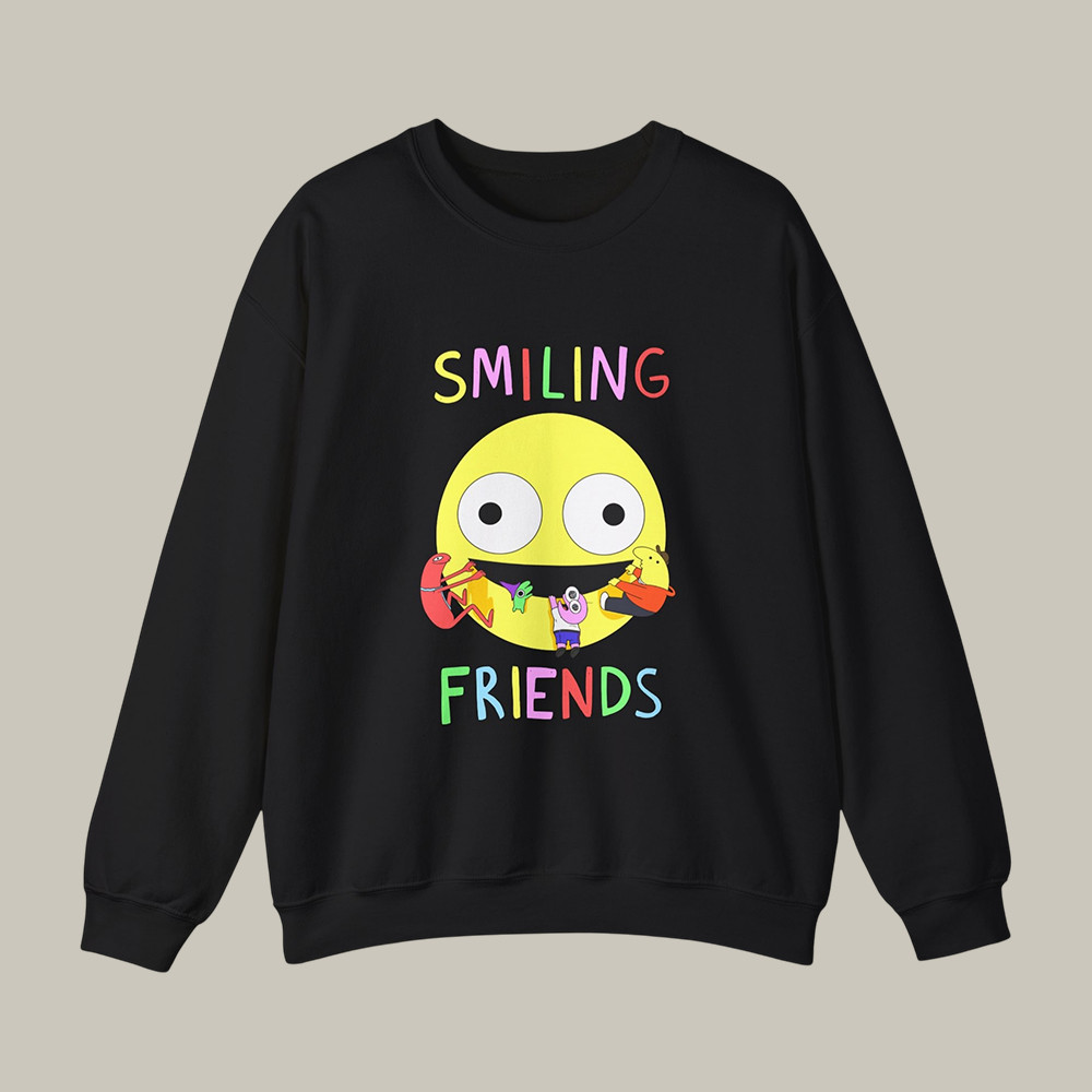 Smiling Friends Sweatshirt Comedy Series Smiling Friends Merch Unique Gift For Comedy Lover
