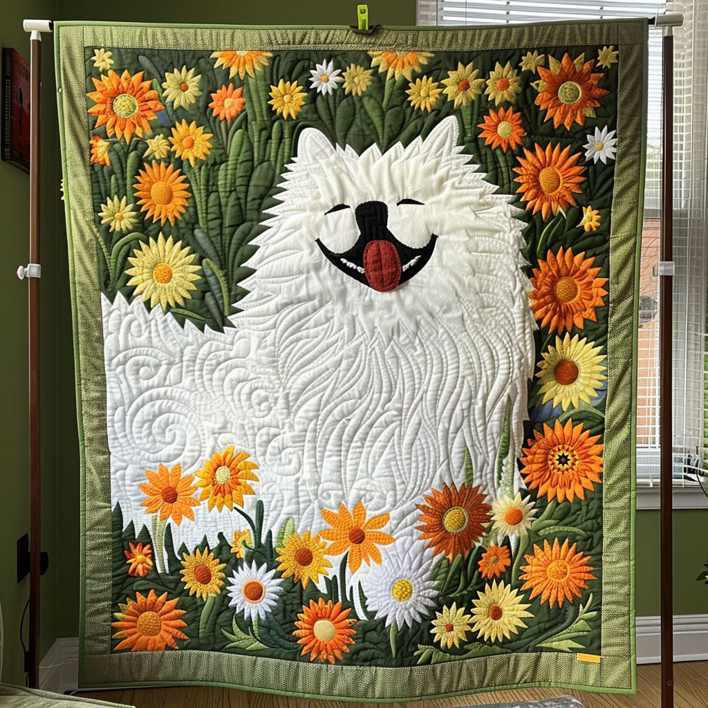 Smiling Samoyed King Blanket Birthday Gifts For Mom From Daughter