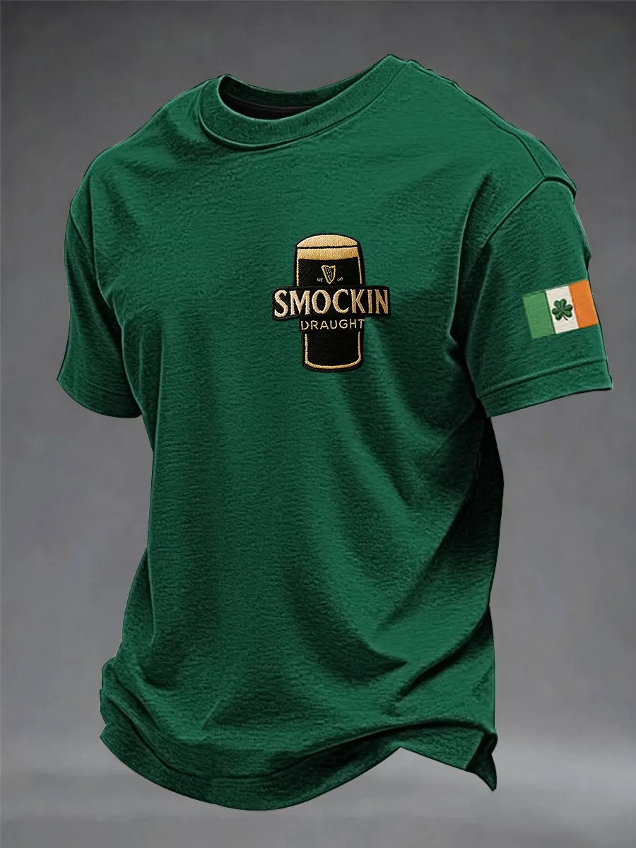 Smockin Draught Irish Culture St Patrick's Day T-Shirt Saint Patrick's Day Shirt St Pats Gift