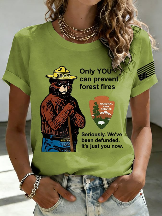 Smokey Bear National Park Service Only You Shirt Rebuilding The USFS Merch Gift For Her