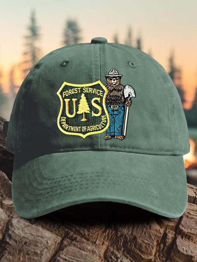 Smokey Bear US Forest Service Baseball Cap Rebuilding The USFS Merch For Environmentalists