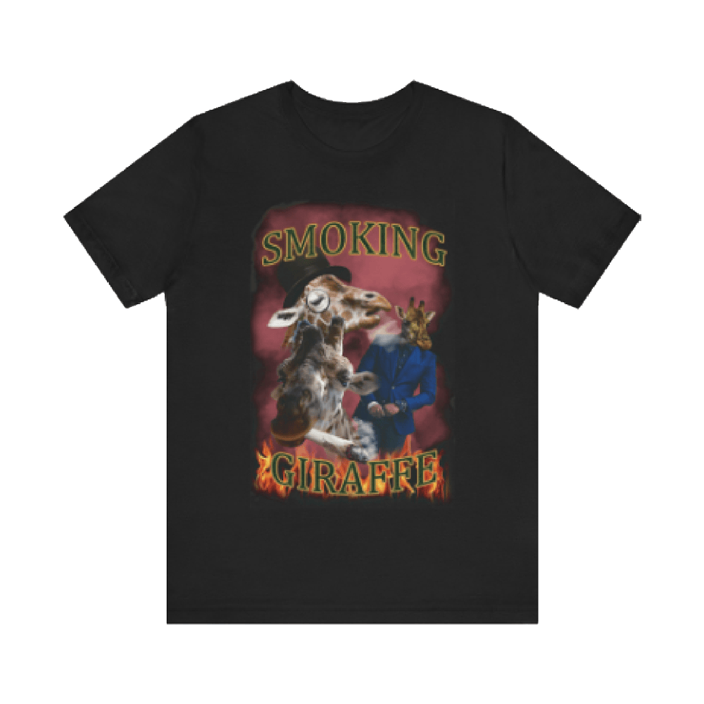 Smoking Giraffe Merch 90s Vintage Graphic T-Shirt Best Father's Day Gifts