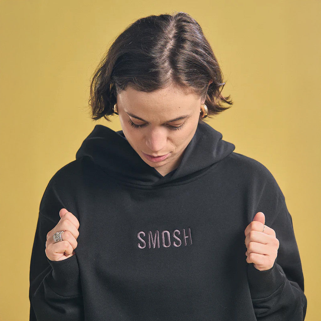 Smosh Merch Black Embroidered Hoodie Gift Ideas For Girlfriend Smosh Merch Black Embroidered Hoodie Gift Ideas For Girlfriend