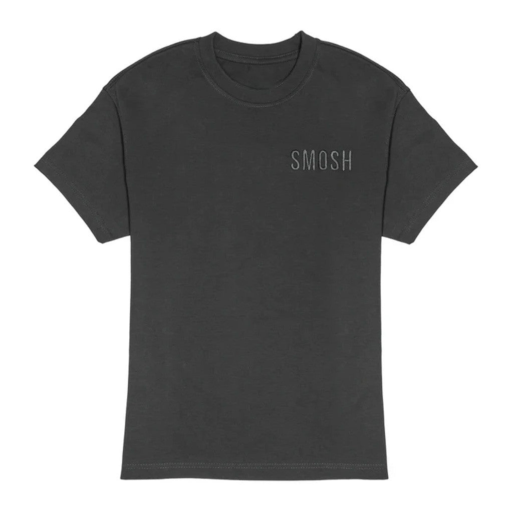 Smosh Merch Black Embroidered T-Shirt Present For Husband Smosh Merch Black Embroidered T-Shirt Present For Husband