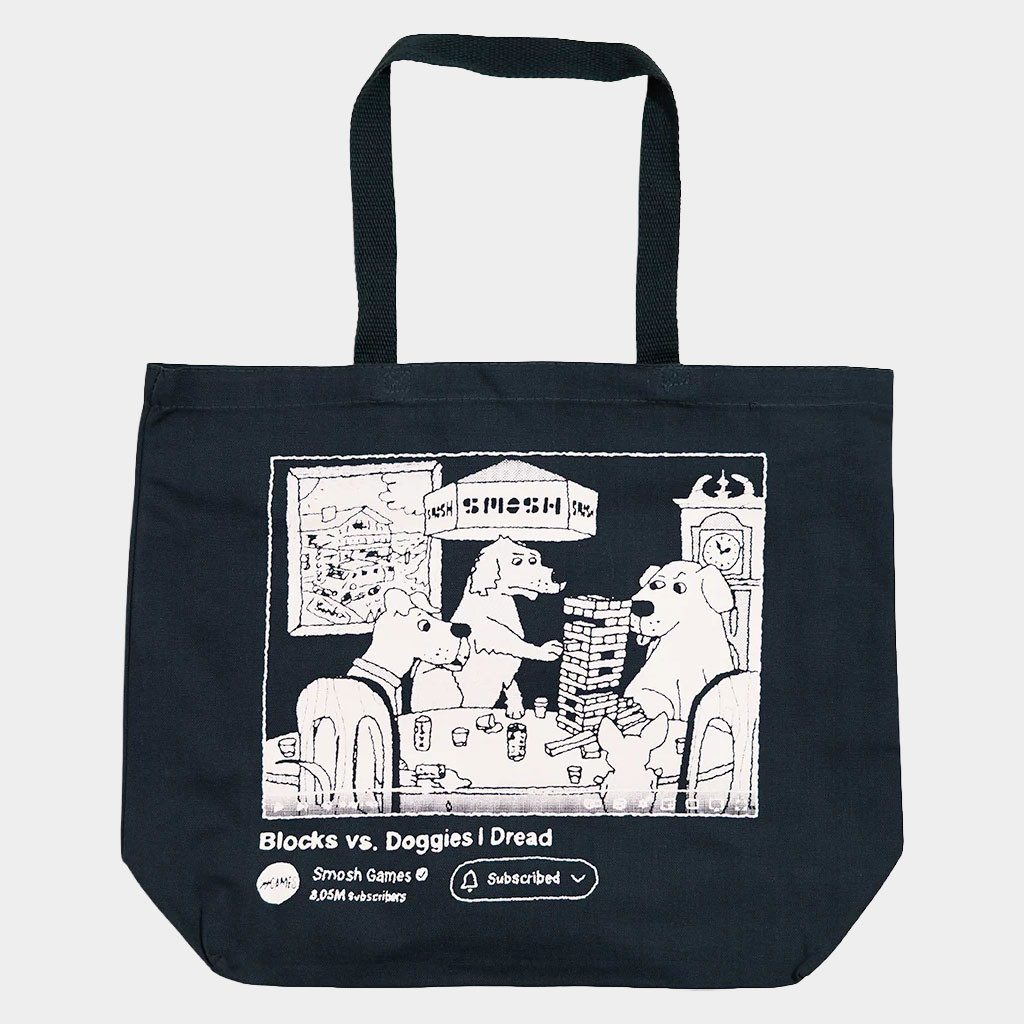 Smosh Merch Dread Tote Bag Blocks Vs Doggies Totes Unique Gifts For Friends