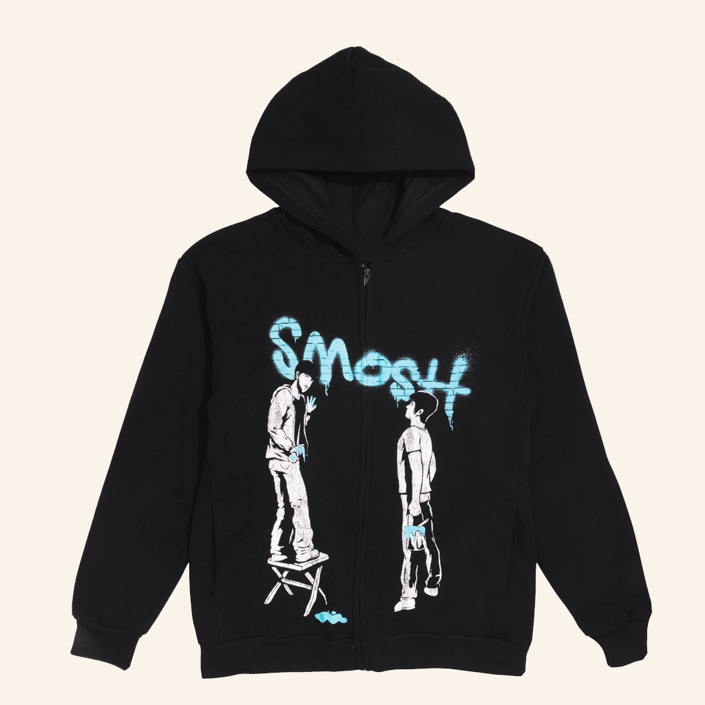 Smosh Merch Smosh Graffiti Zip Hoodie Birthday Present For Husband Smosh Merch Smosh Graffiti Zip Hoodie Birthday Present For Husband