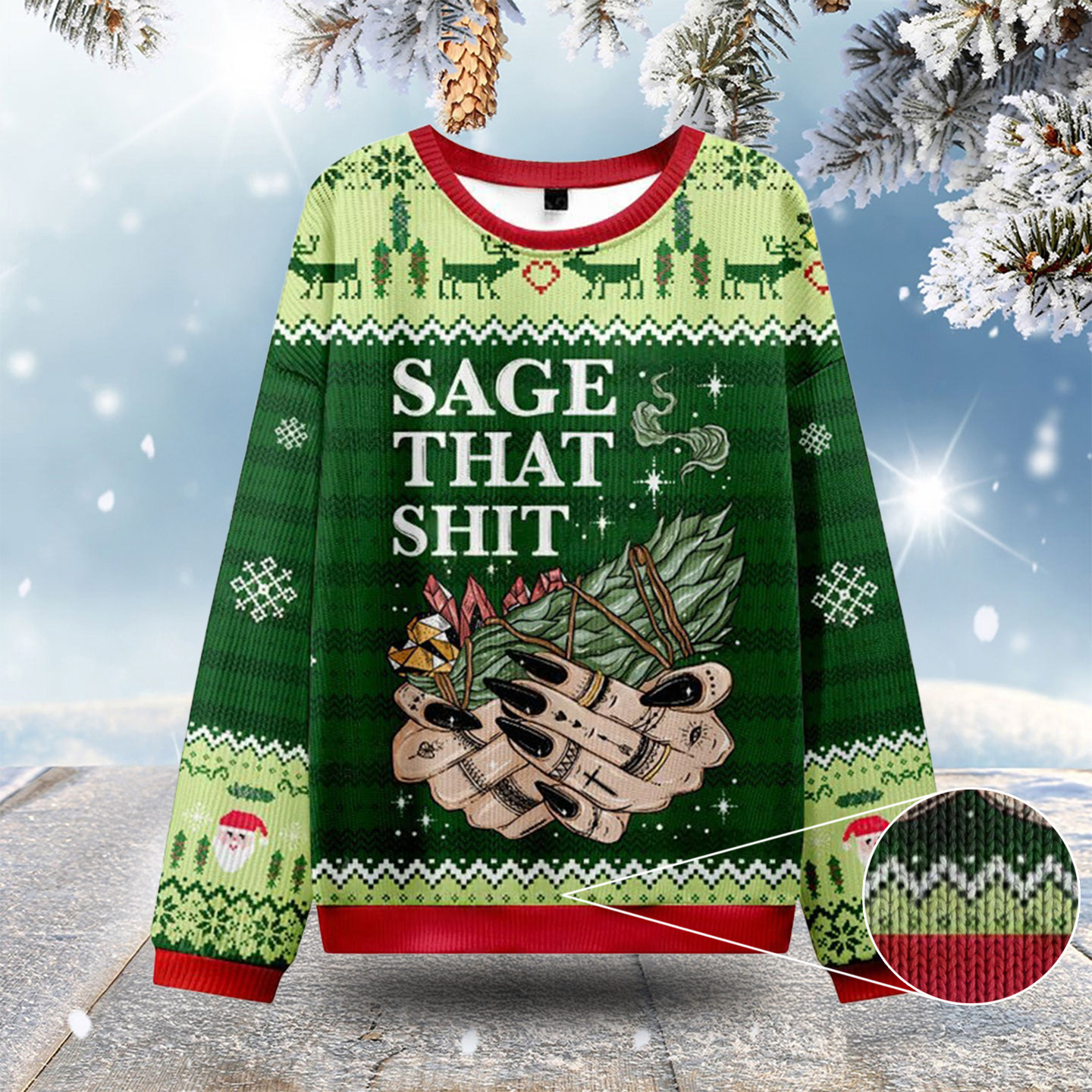 Smudge That Shit Ugly Christmas Sweatshirts Hilarious Ugly Christmas Sweaters Gifts For Dad
