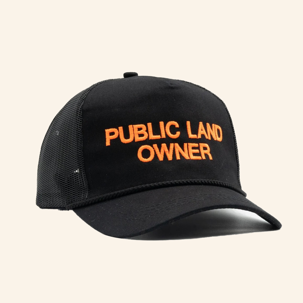 Snag Merch Public Land Owner Embroidered Trucker Hat Christmas Presents For Him Snag Merch Public Land Owner Embroidered Trucker Hat Christmas Presents For Him