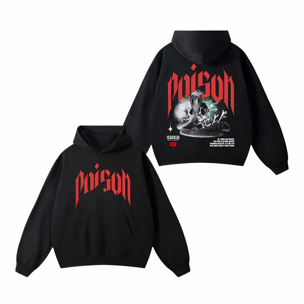 Snake Poison Hoodie Gothic Aesthetic Hoodie Dark Aesthetic Gifts For Men