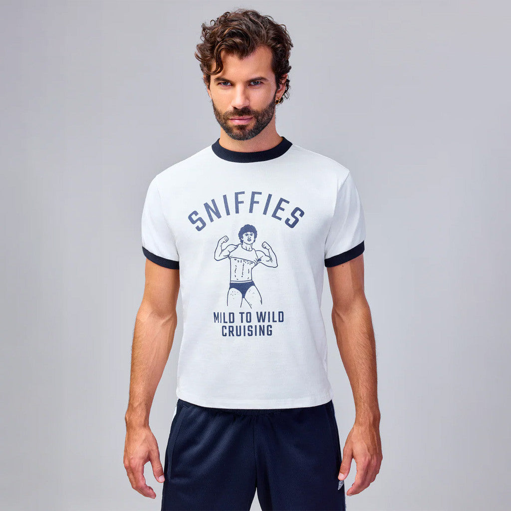 Sniffies Merch Mild To Wild Cruising Ringer T-Shirt Gifts For Dudes Sniffies Merch Mild To Wild Cruising Ringer T-Shirt Gifts For Dudes