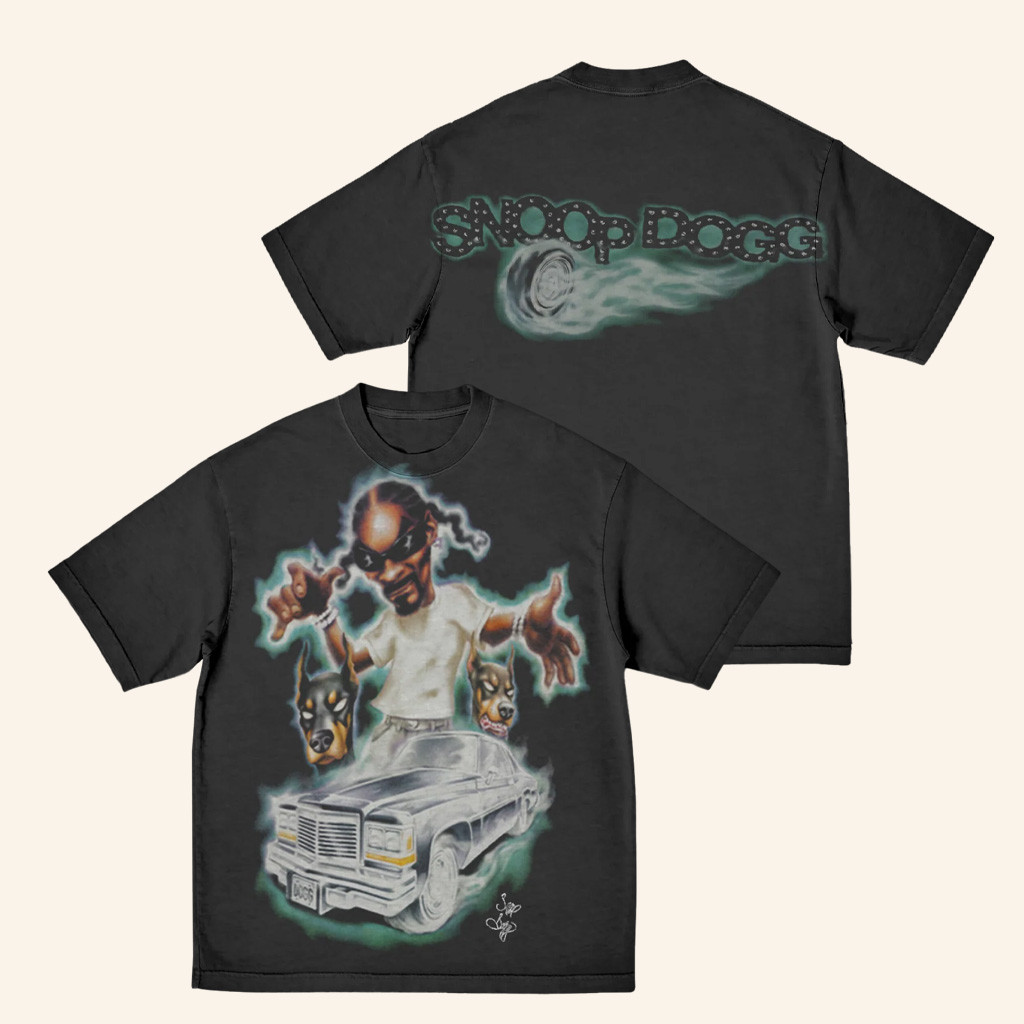 Snoop Dogg Merch Snoop Character Black T-Shirt Christmas Gifts For Son