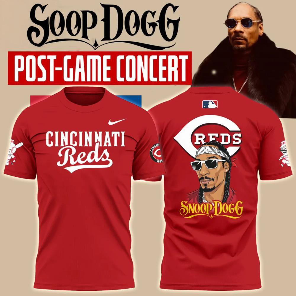 Snoop Dogg Post-Game Concert Cincinnati Reds Shirt Gifts For Fans