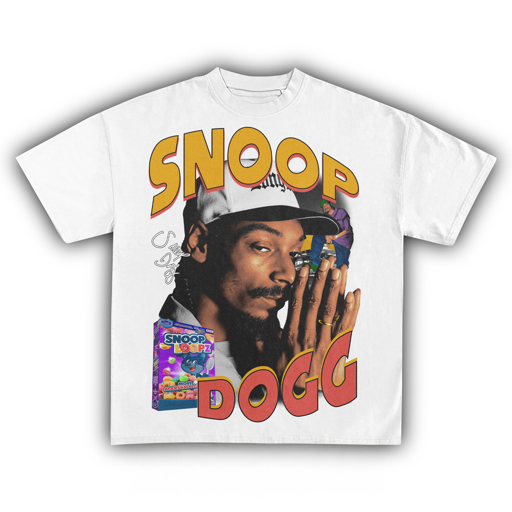 Snoop Dogg Snoop Loopz White T-Shirt Snoop Dogg Merch Gifts For Music Lovers Snoop Dogg Snoop Loopz White T-Shirt Snoop Dogg Merch Gifts For Music Lovers