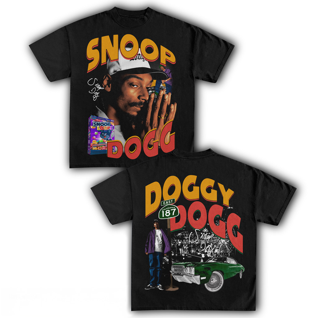 Snoop Doggy Dogg T-Shirt Black Fan Merch Christmas Gifts For Husband
