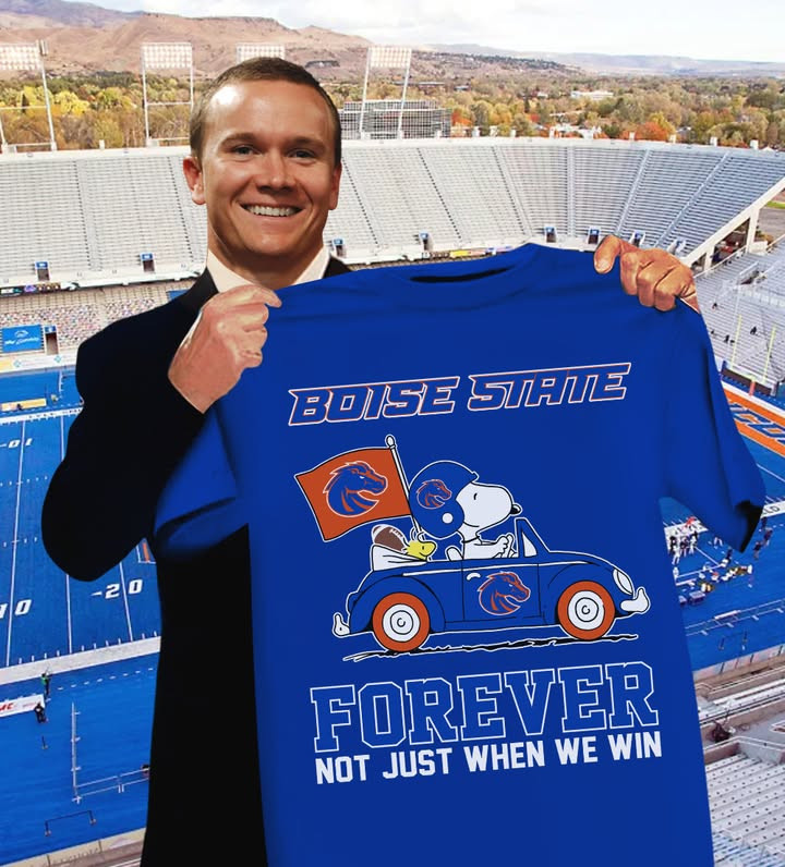 Snoopy And Woodstock Boise State Forever Not Just When We Win T-Shirt Football Fan Gifts