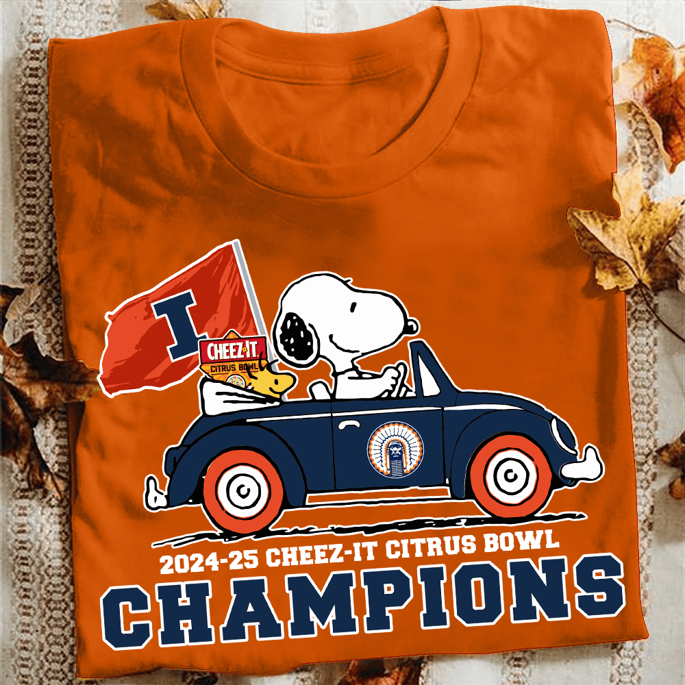 Snoopy And Woodstock Cheez-It Citrus Bowl Champions T-Shirt Gifts For Football Fans