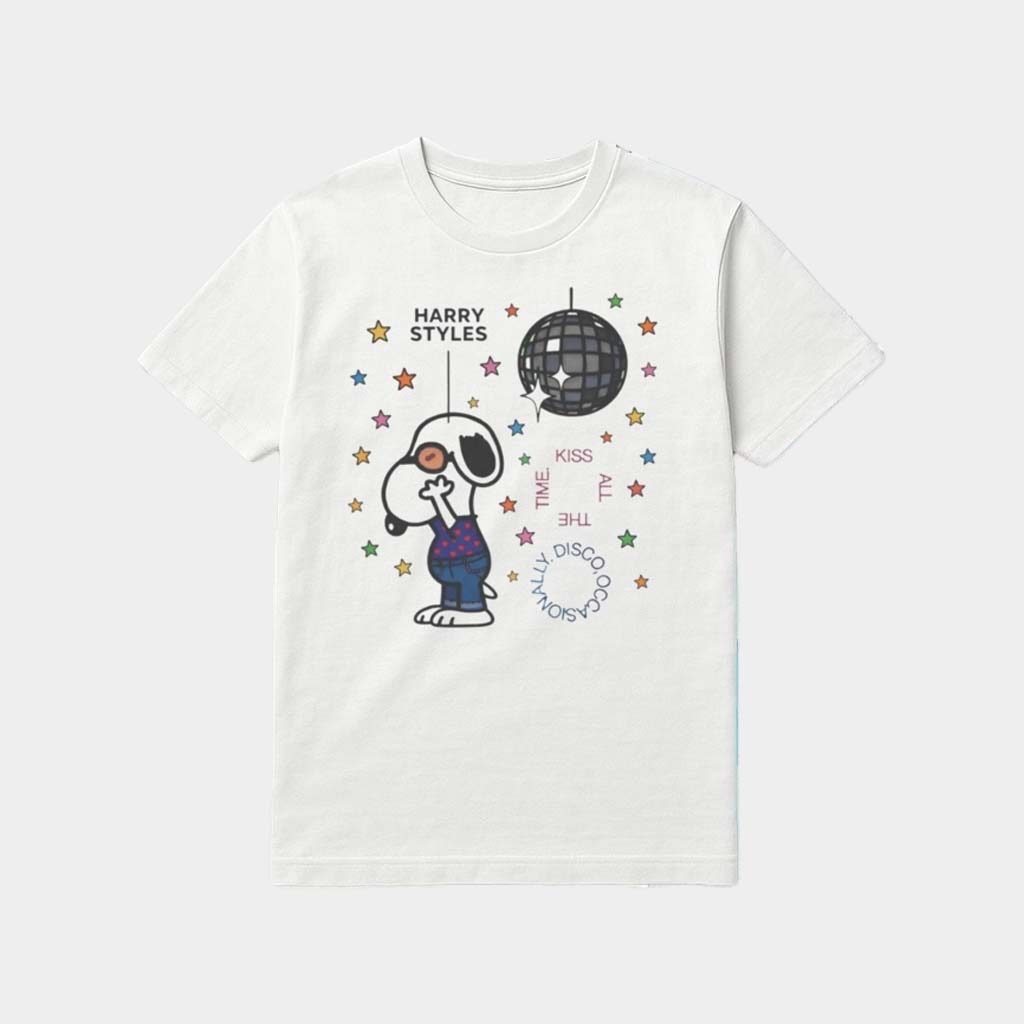 Snoopy Harry Styles Kiss All The Time Disco Occasionally Shirt Birthday Gift For Son