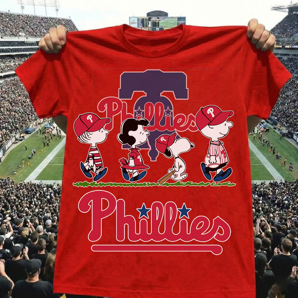 Snoopy Merch X Philadelphia Phillies T-Shirt Baseball Clothes Unique Gift For Fans