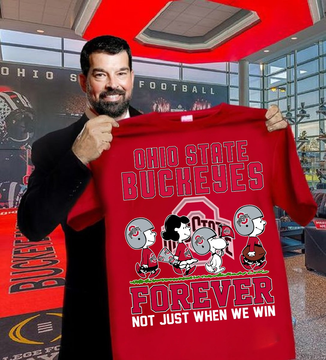 Snoopy Ohio State Buckeyes Forever Shirt Not Just When We Win Gifts For Buckeyes Fans