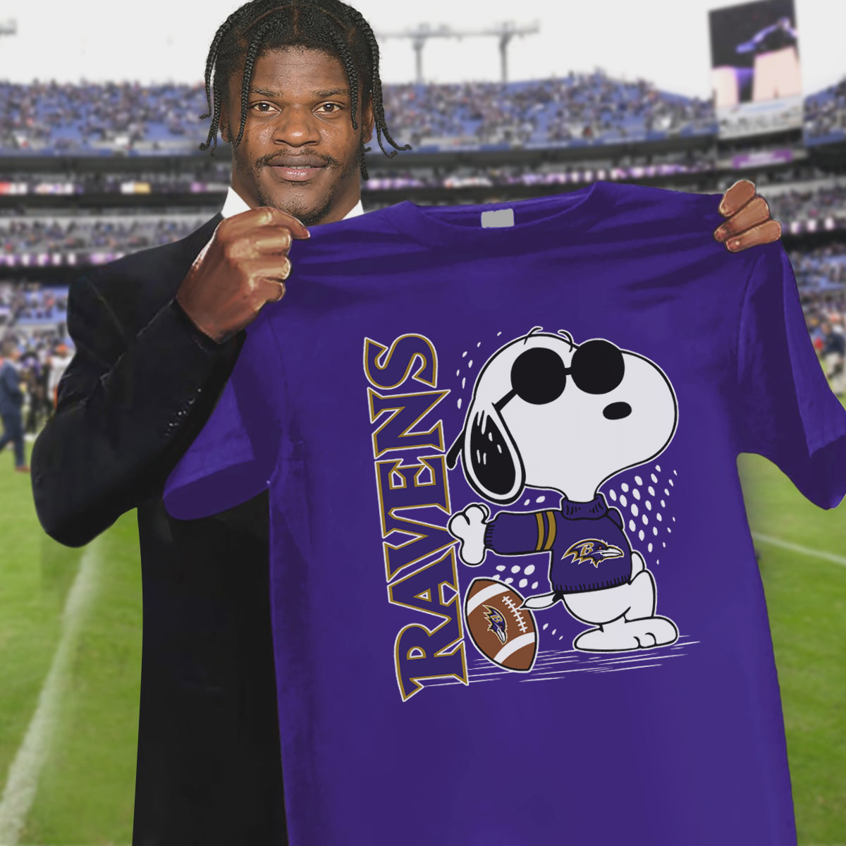 Snoopy The Peanuts Baltimore Ravens T-Shirt Unique Gifts For Football Lovers