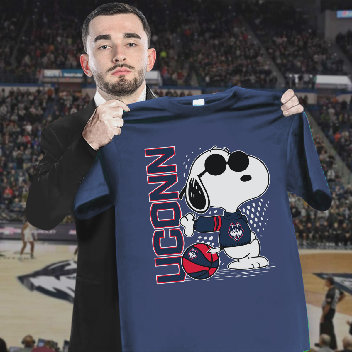 Snoopy The Peanuts UConn Huskies T-Shirt Unique Gifts For Basketball Lovers