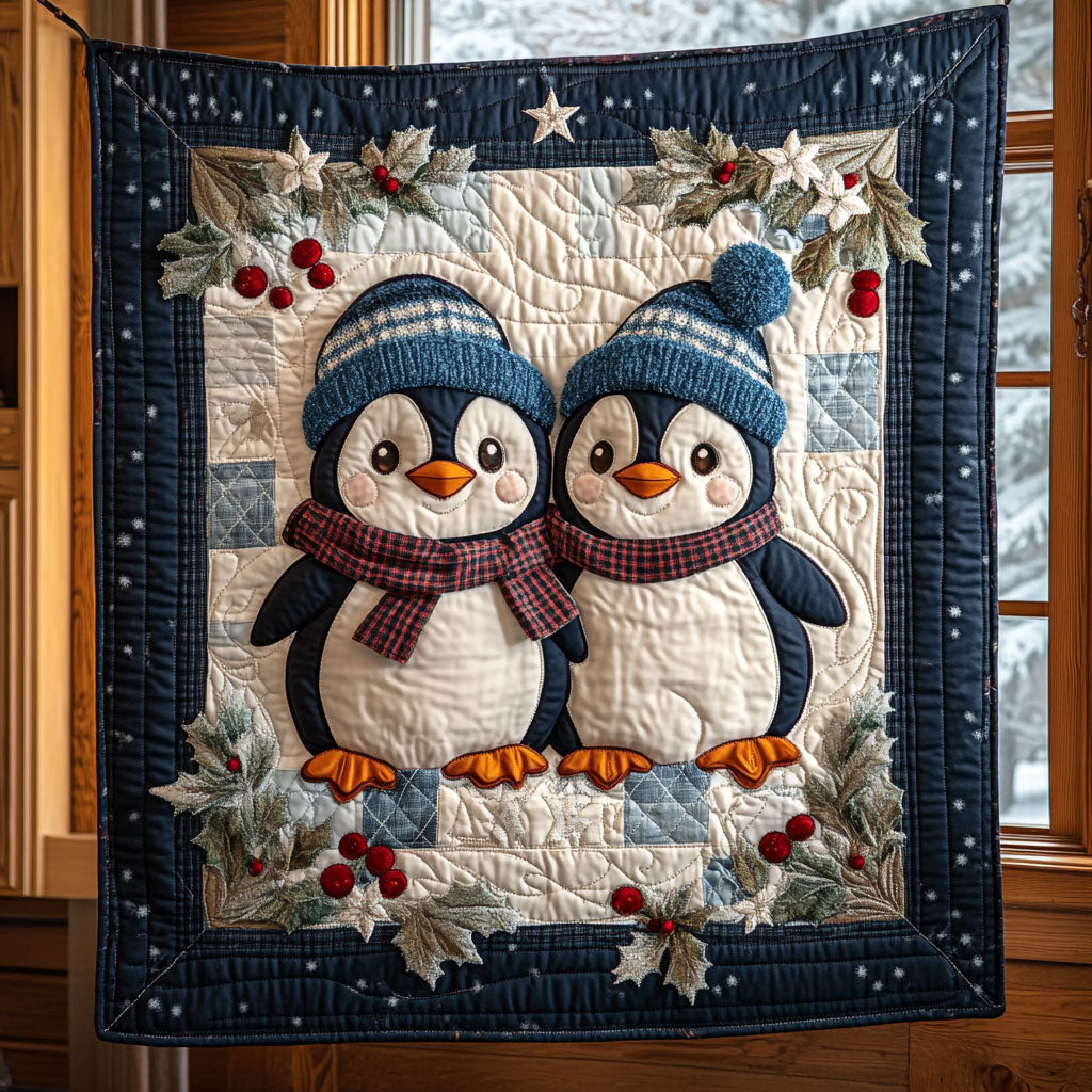 Snow Dance Quilted Blanket Queen Size Blanket Cool Family Gifts For Christmas