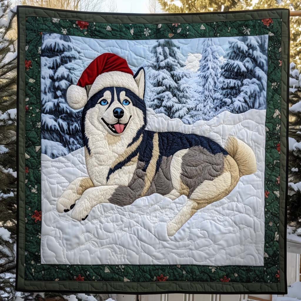 Snow Day Quilted Blanket Presents For Dog Lovers
