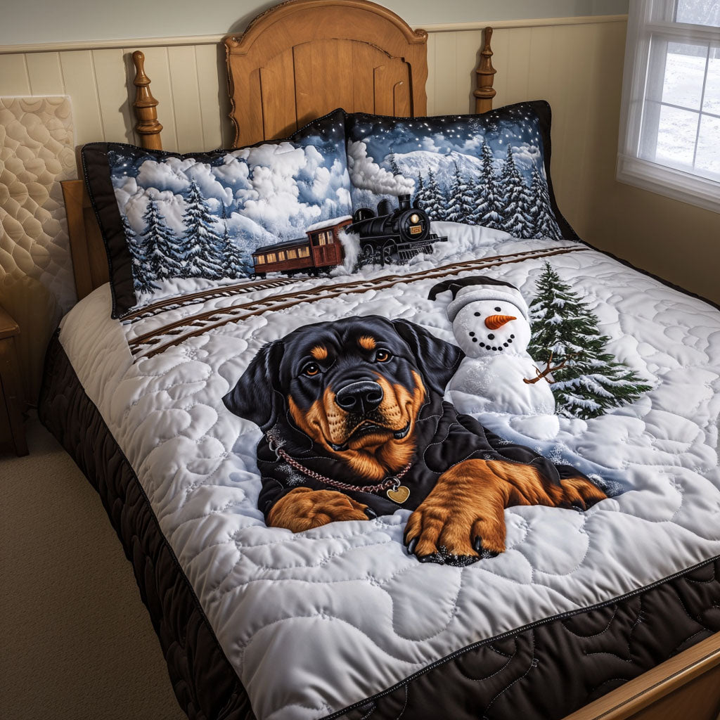 Snow Patrol Quilted Bedding Set Warm and Breathable Bedding Set for All Seasons