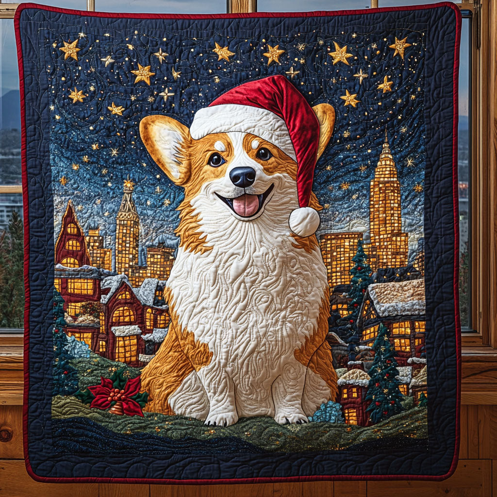 Snow Paws Quilted Blanket King Blanket Gift For A Sister In Law For Christmas