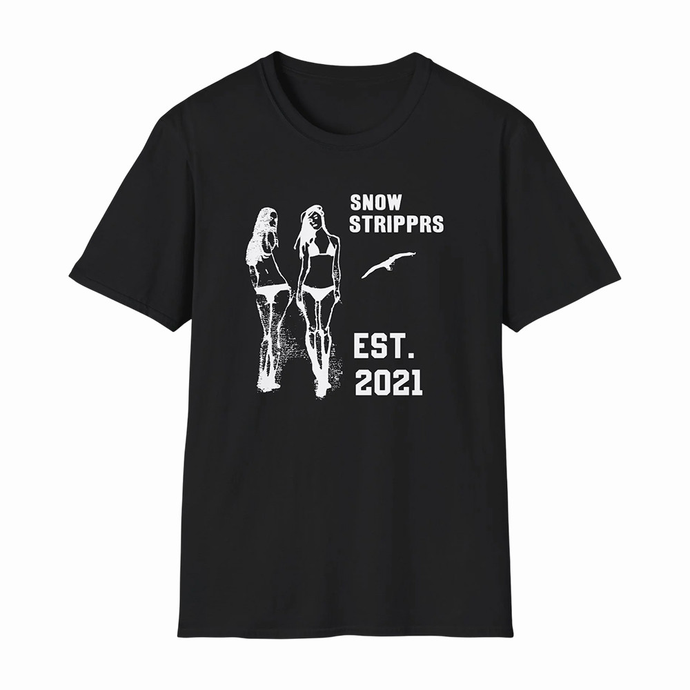 Snow Strippers Est 2021 T-Shirt Snow Strippers Band Tee Music Lover Gift For Brothers