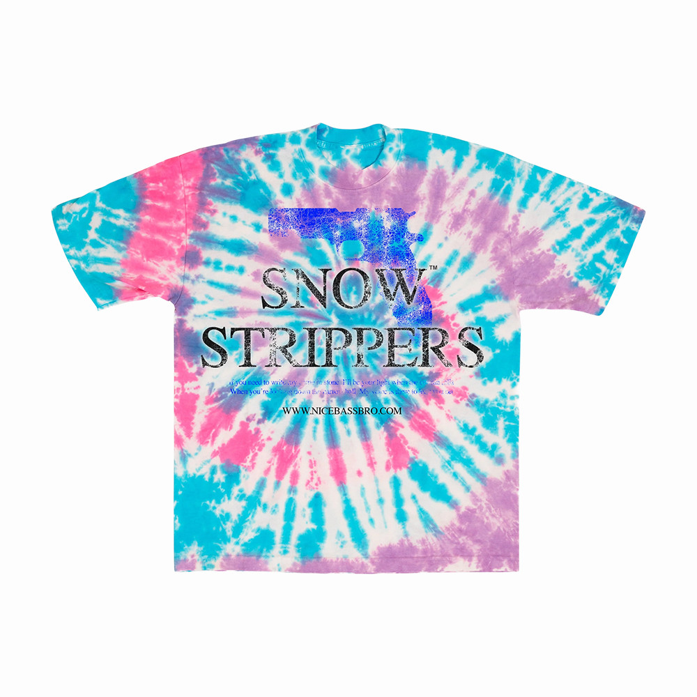 Snow Strippers Gun Logo Dye T-Shirt Snow Strippers Clothes Unique Present For Huge Fans