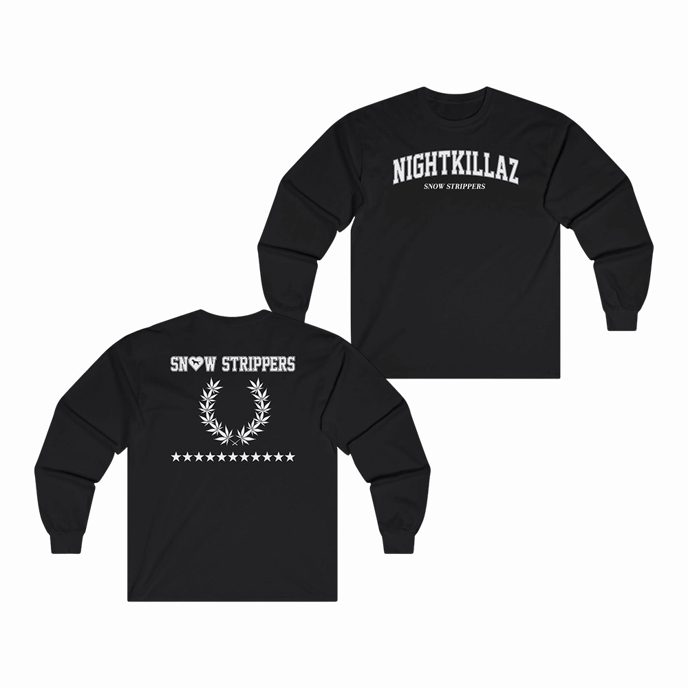 Snow Strippers Nightkillaz Long Sleeve Shirt Snow Strippers Apparel Fans Gift For Him