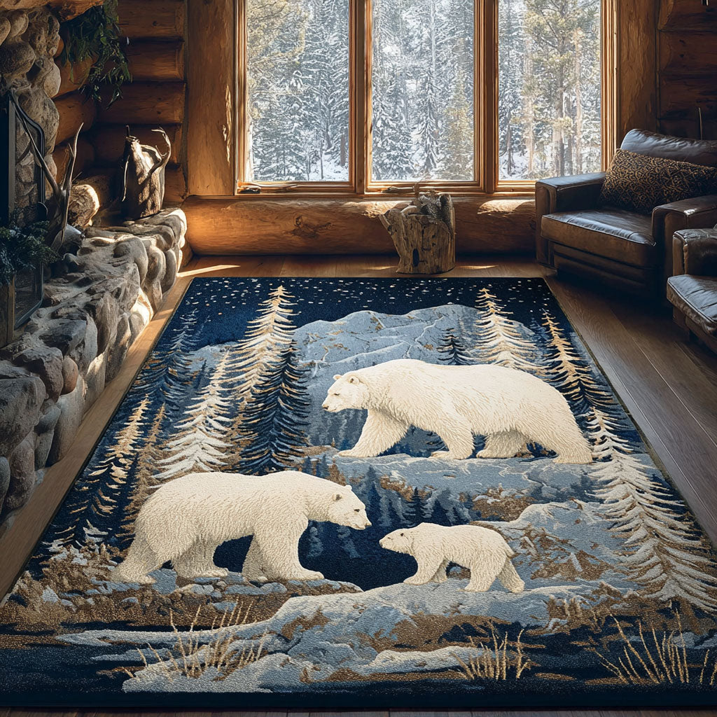 Snowbound Path Area Rug Entry Way Ideas Bear Gifts For Grandma